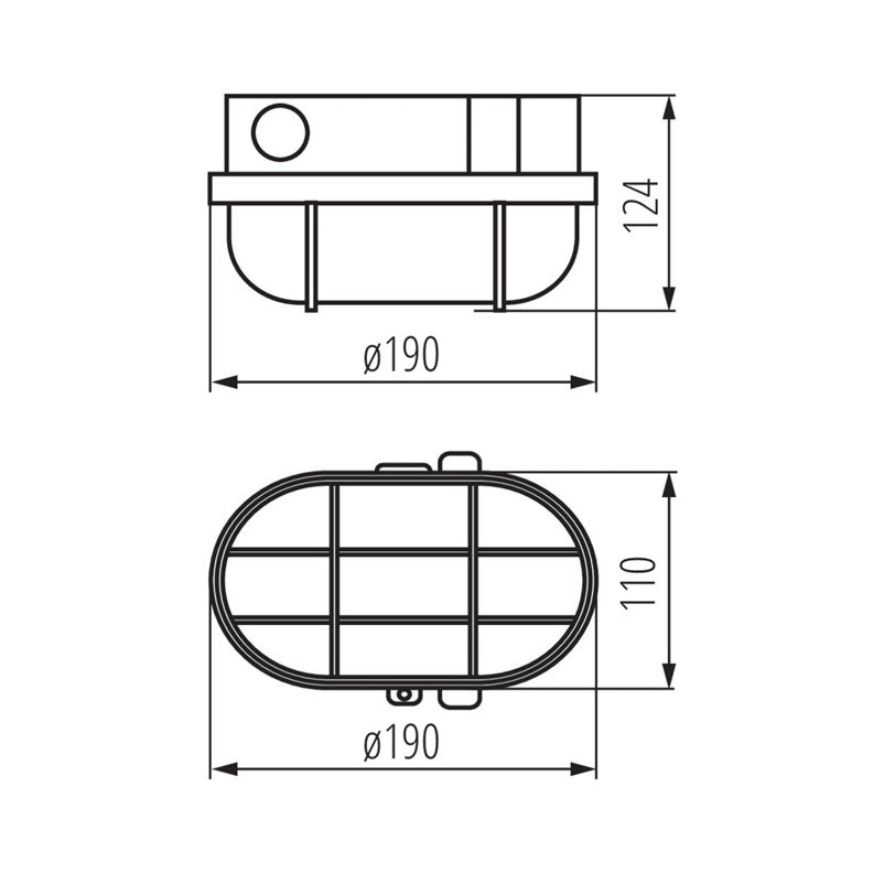 Oprawa Kanlux HERMI 70524, 100W, E27, IP54, biała