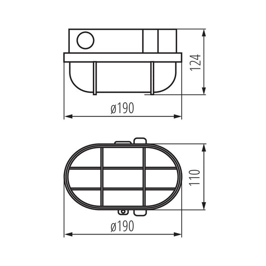 Oprawa Kanlux HERMI 70524, 100W, E27, IP54, biała