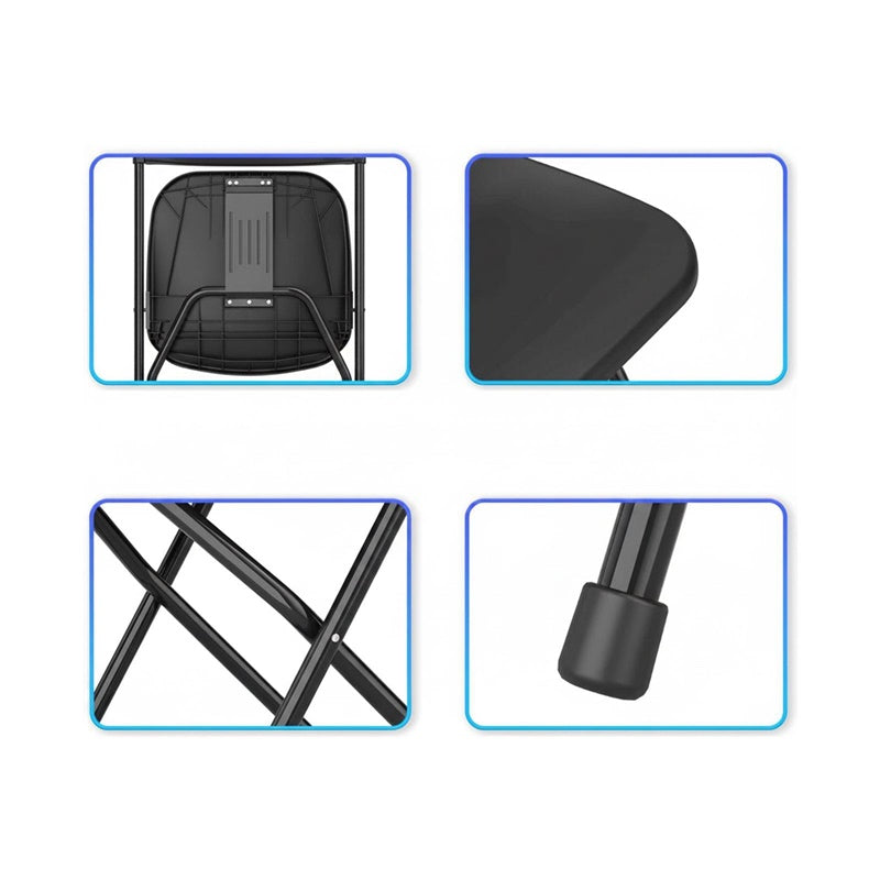 FOLDING CHAIR 43.5X43X79 BLACK