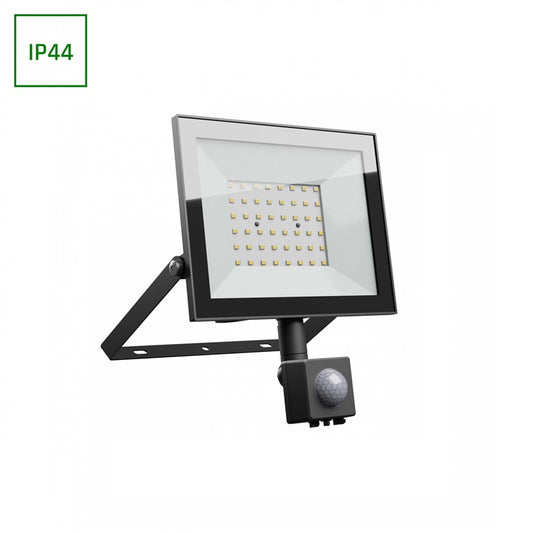 PROŽEKTORIUS LAUKO LED SU JUDESIO DAVIKLIU 50W 230V NW IP44