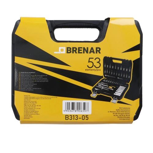 Zestaw nasadek Brenar B313-05, 53 szt.