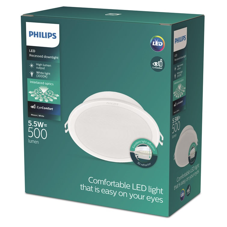 Oprawa wpuszczana Philips Meson, 5.5W, 3000°K, LED