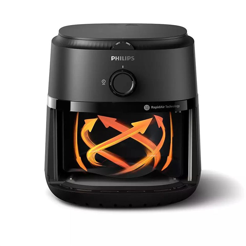 Frytkownica beztłuszczowa Philips 1000 NA120/00, czarna, 1500 W
