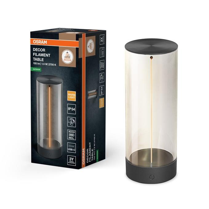 ŠVIESTUVAS LAUKO FILAMEN USB 1.2W IP54