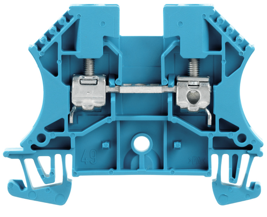 1020180000 Weidmüller WDU 4 BL Durchgangsklemme 4mm² 800V 32A, blau
