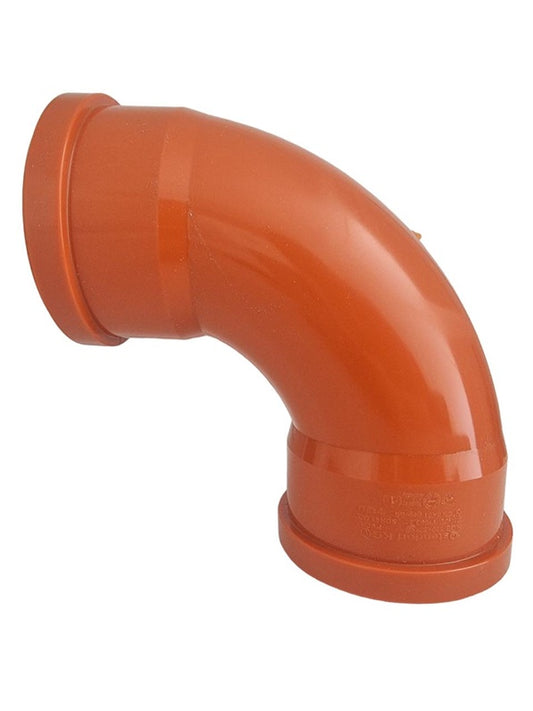 Lauko kanalizacijos dvimovė alkūnė Magnaplast, Ø 110 mm, 87°