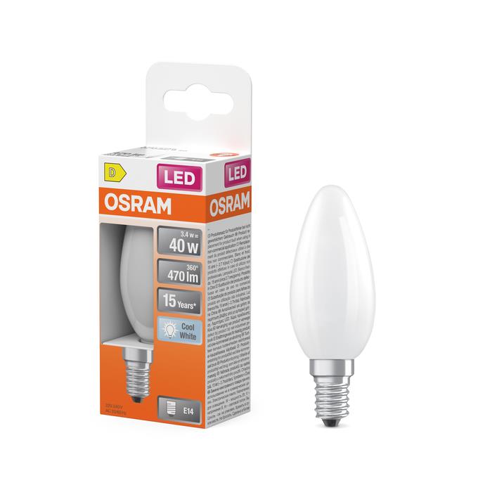 ŻARÓWKA LED B35 3,4W E14 4000K 470LM MAT