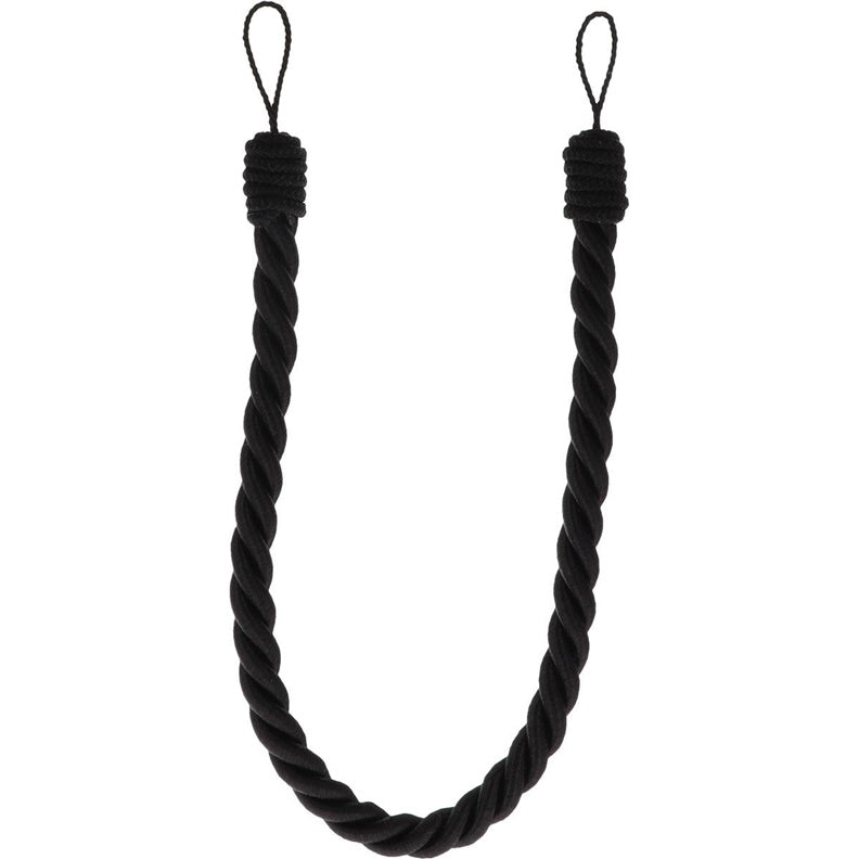 Užuolaidų virvelė Luance COT, 1.6 cm, juoda