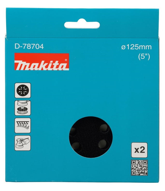 Šlifavimo padas Makita 125mm 2 vnt D-78704