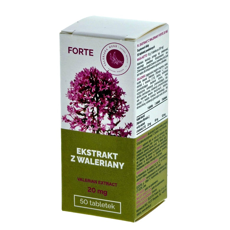 WYCIĄG Z KORZENIA KOZŁKA LEKARSKIEGO 20 MG FORTE N50