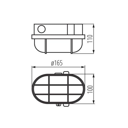Oprawa Kanlux MILO 8092, 60W, E27, IP54, czarny