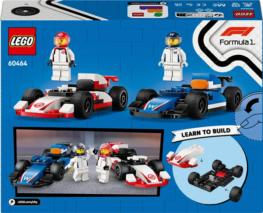 LEGO® City Samochody wyścigowe F1® Williams Racing i Haas F1®, 92 elementy