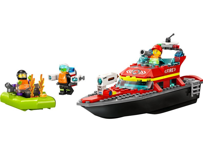 Konstruktor LEGO City Łódź strażacka 60373