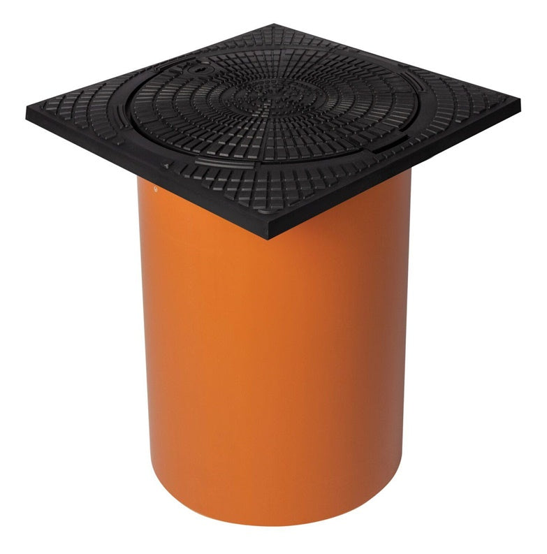Šulinio dangtis su vamzdžiu 400X400 Ø 315 mm, 1.5t
