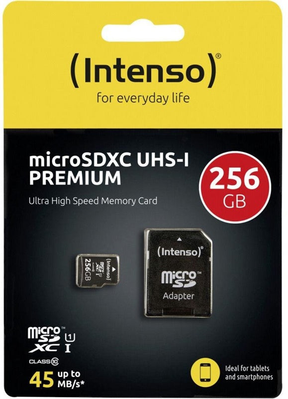 KORTELĖ ATMINTIES INTENSO MICRO SDXC 256 GB