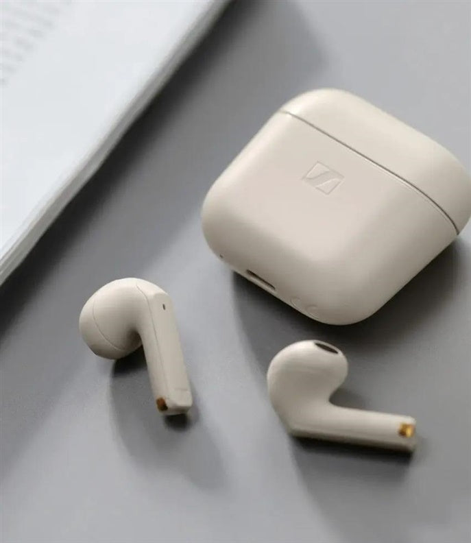 Belaidės ausinės Sennheiser Accentum Open, kreminė