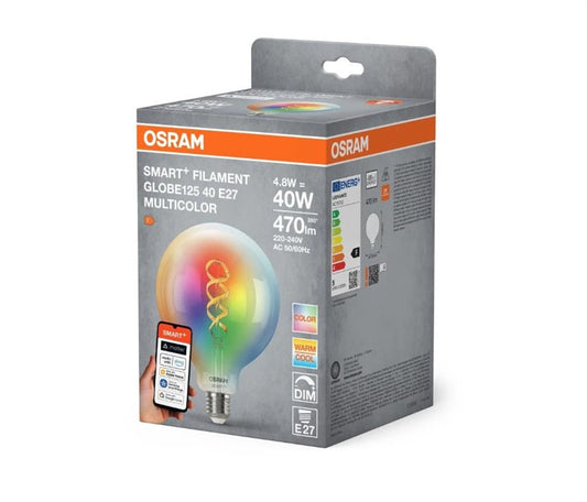 ŻARÓWKA LED SMART+ E27 G125 RGBW FL 4.5W