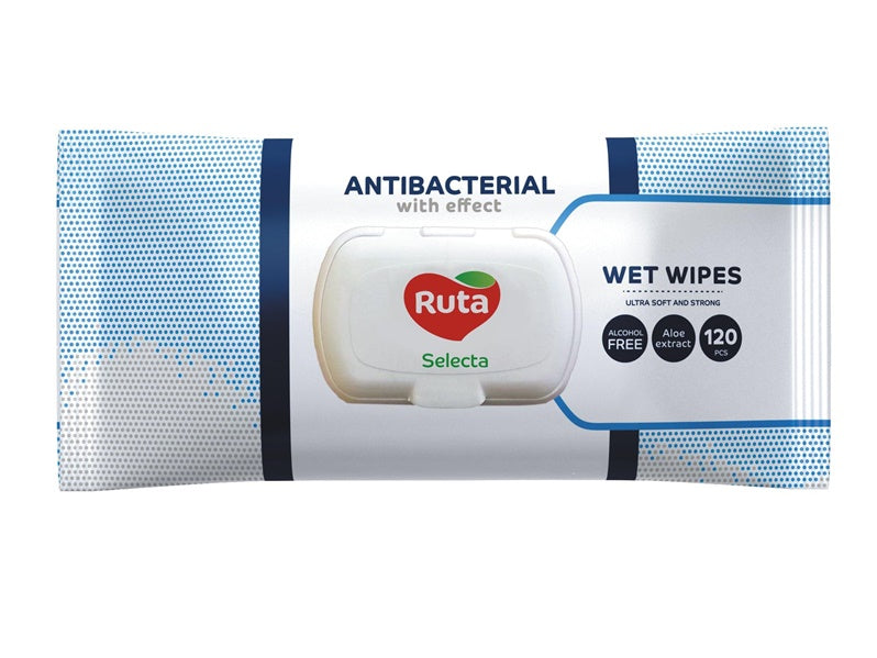 Drėgnosios servetėlės Ruta Selecta, 1 sl., 120 vnt.