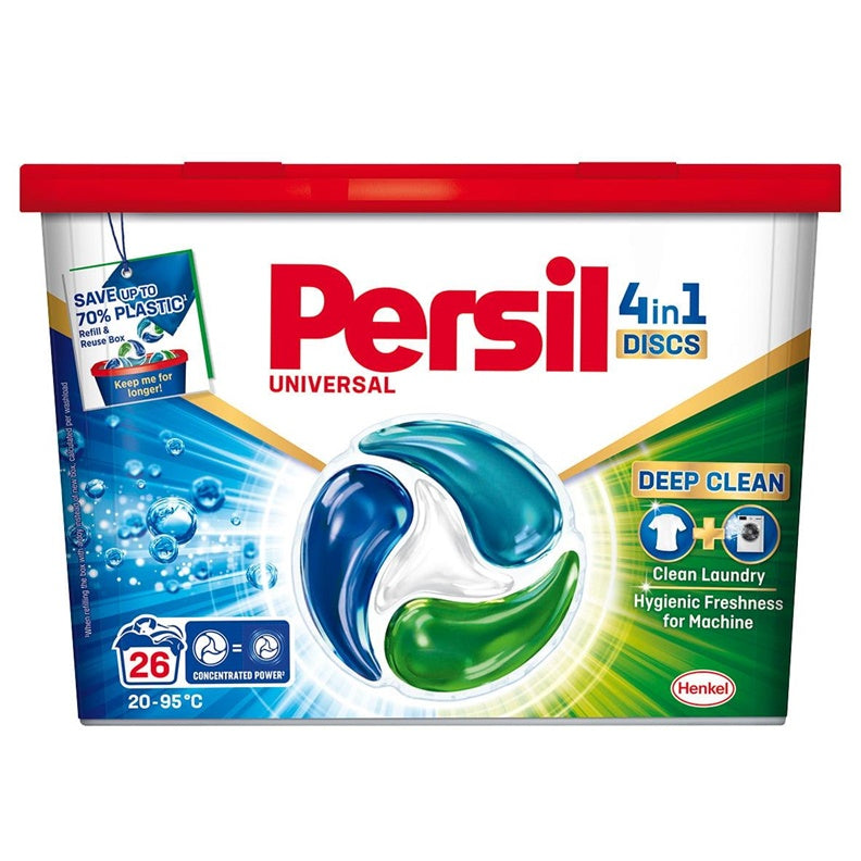 KAPSULĖS SKALB PERSIL DISCS WHITE 26VNT
