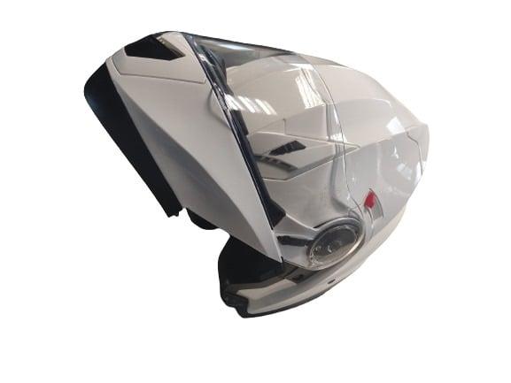 Motociklininko šalmas YM-925, M (57-58 cm), balta