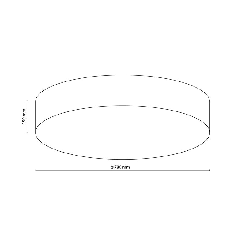 Lampa sufitowa TK Lighting Rondo 2443, 90 W, E27