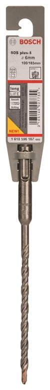 Betono grąžtas Bosch S4L, SDS-plus, 6x165 mm