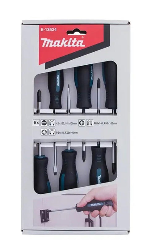Atsuktuvų komplektas Makita 6 vnt E-13524