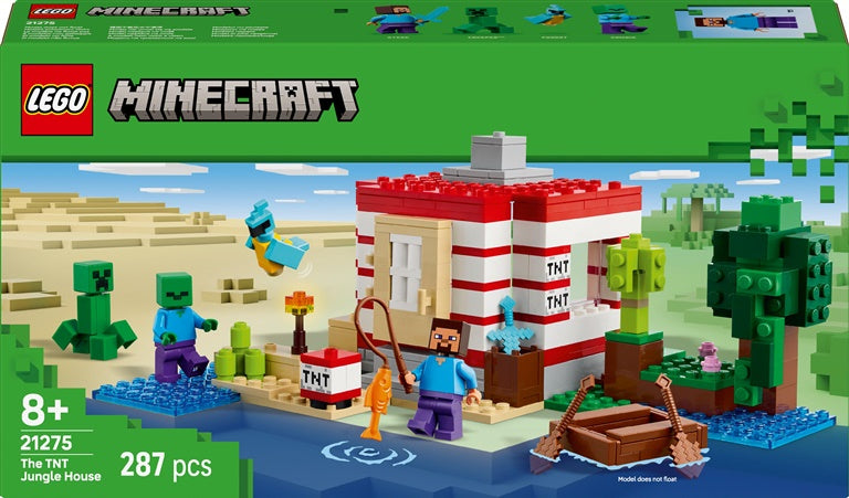 Konstruktorius LEGO® Minecraft The TNT Jungle House 21275