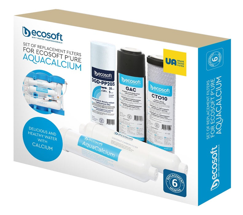 Zestaw wkładów filtrujących Ecosoft AquaCalcium, 10"