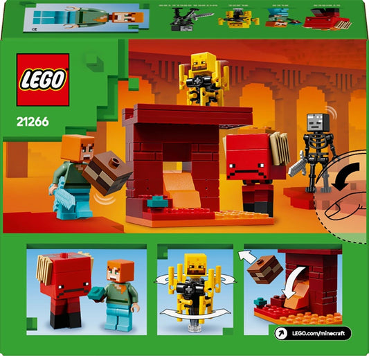 LEGO® Minecraft Bitwa w lawie Netheru 21266, 99 elementów