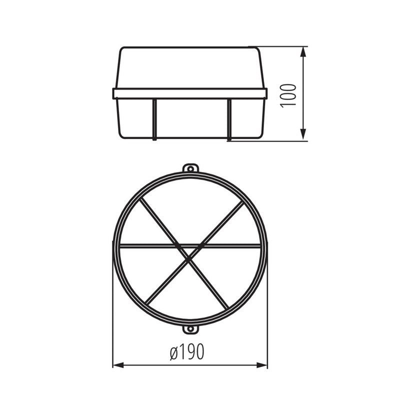 Lampa Kanlux INES 70525, 100W, E27, IP43, biała