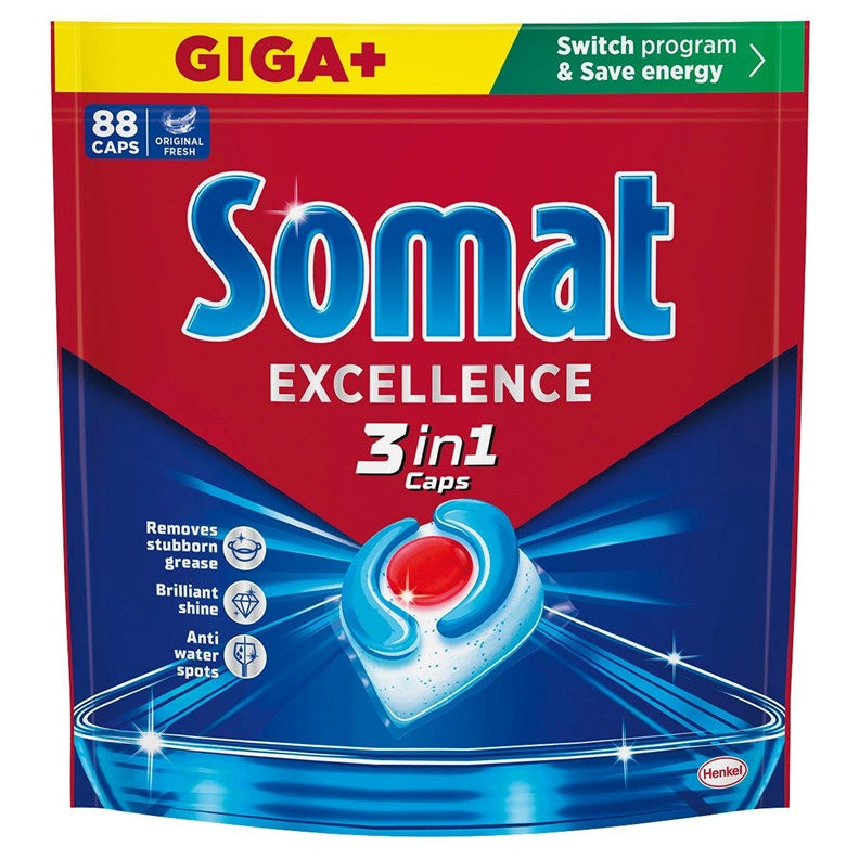 KAPSULĖS INDAPLOVIŲ SOMAT 3IN1 88VNT