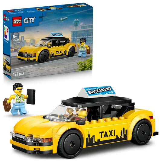 Konstruktor LEGO® City Żółta taksówka 60487, 122 szt.
