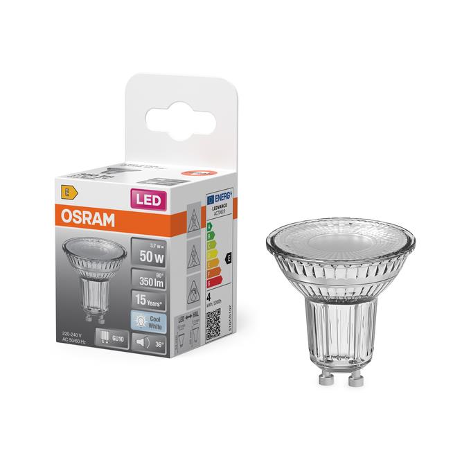 LEMP LED PAR16 3.7W GU10 4000K 350LM