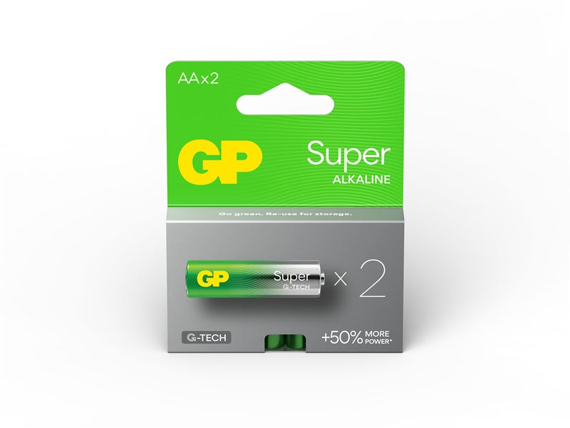Elementai GP SUPER ALKALINE AA/LR06, 1,5V, 2 vnt.