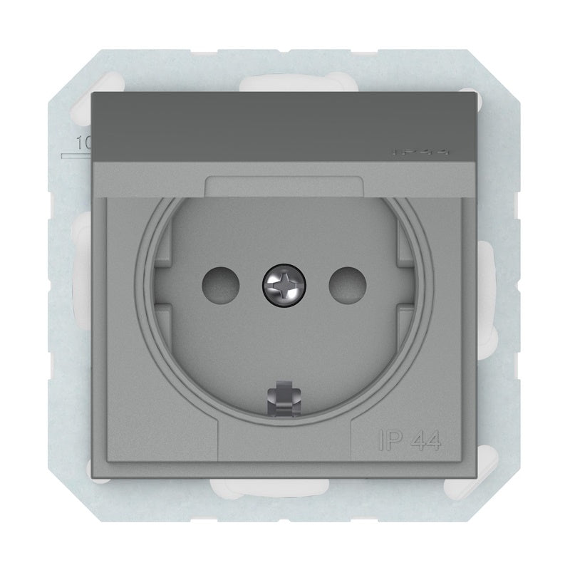 Gniazdo VILMA QR1000, szare, IP44