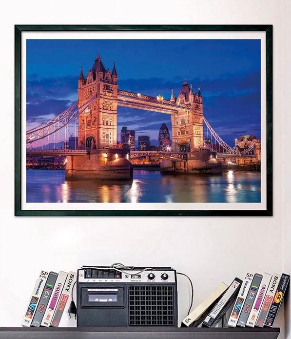 Puzzle Tower Bridge w nocy 39772, 50x70 cm, 1000 elementów