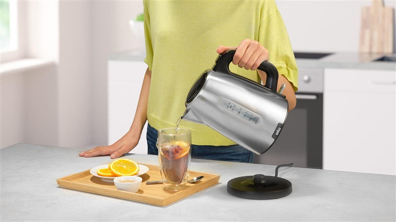 Elektrinis virdulys Braun PurShine WK1500BK, 1.7 l, sidabro