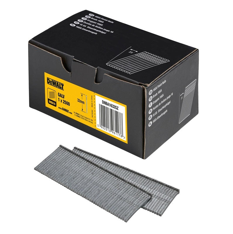 Gwoździe taśmowe Dewalt DNBA1632GZ, 32 mm x 1.6 mm