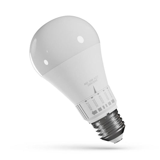 Żarówka Spectrum LED, A65, E27, 10W, 1100LM, 2700-6500K,5CCT