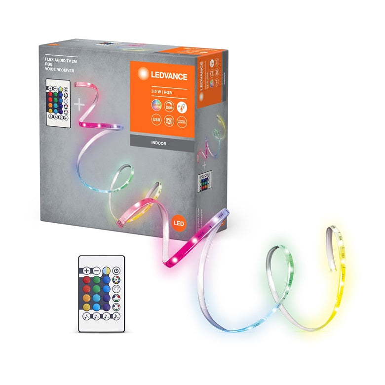 JUOS RINK LED USB 3.6W RGB 2M RC TVMUSIC