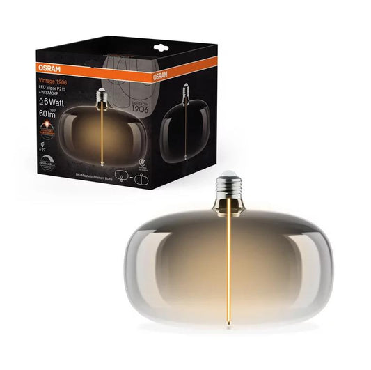 Lemputė Osram LED, elipsė, E27, 4W, 60lm, 1800K , DIM