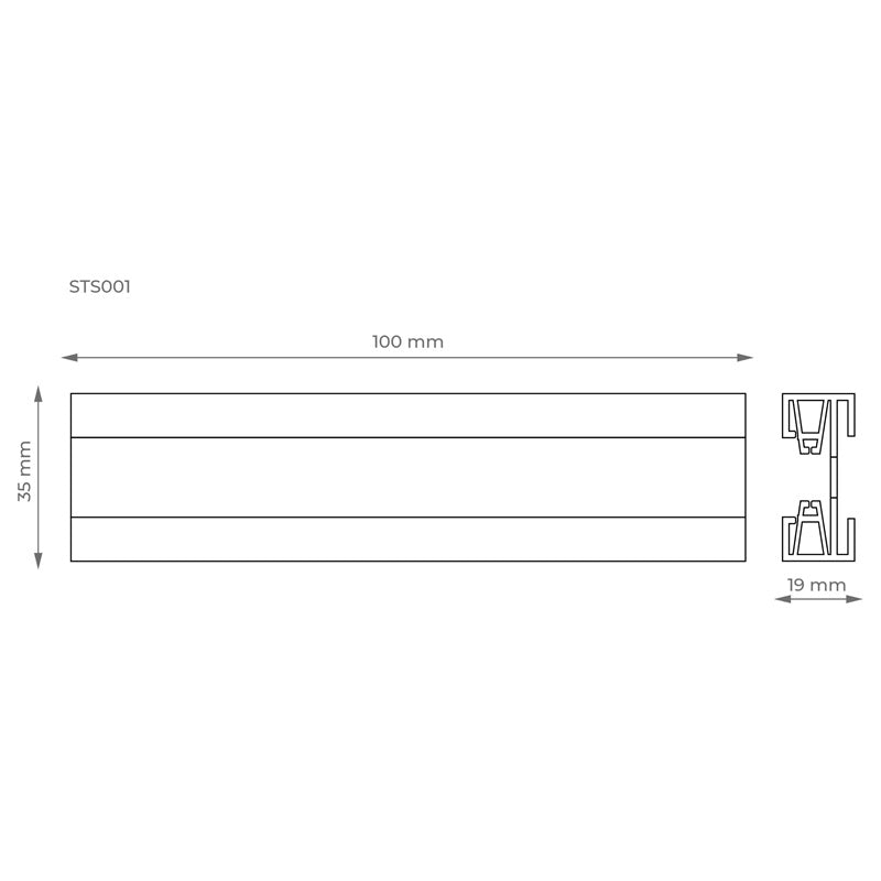 Szyna do systemu szynowego DPM X-Line STS001B