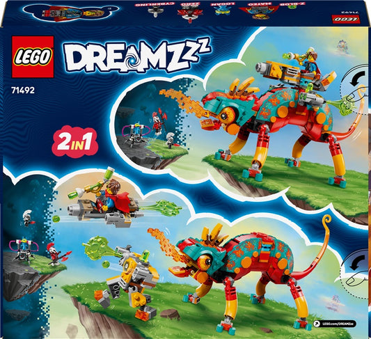 Konstruktor LEGO® DREAMZzz Kameleon Ognia Mateo 71492