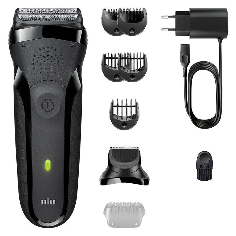 Barzdaskutė Braun Series 3+ 3000BT, juoda
