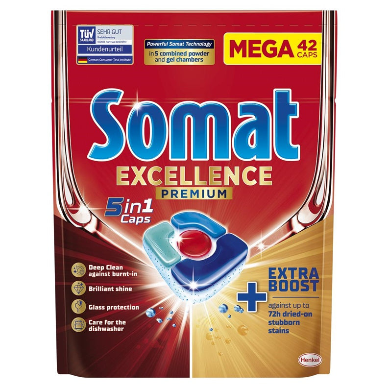 KAPSUŁKI DO ZMYWARKI SOMAT PREMIUM 42 SZT.