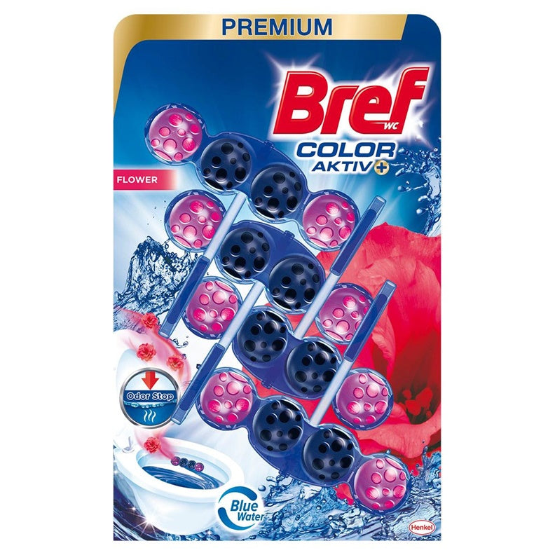 CZYŚCIK/ODŚWIEŻACZ DO WC BREF FLOWERS 4X50G