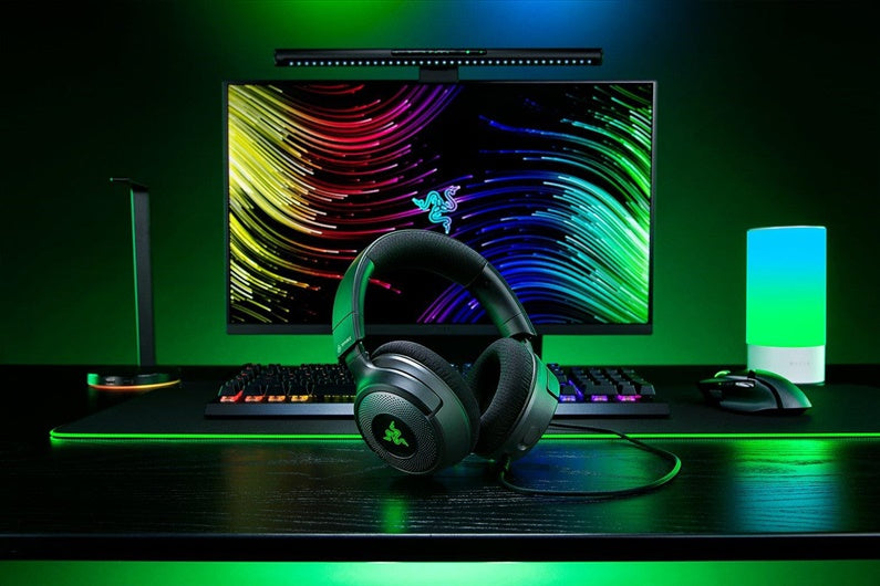 Przewodowy zestaw słuchawkowy dla graczy Razer Kraken V4 X, czarny