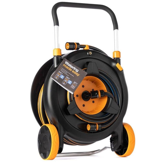 Laistymo vežimėlis su žarna Fiskars 1071670, 56.6 cm