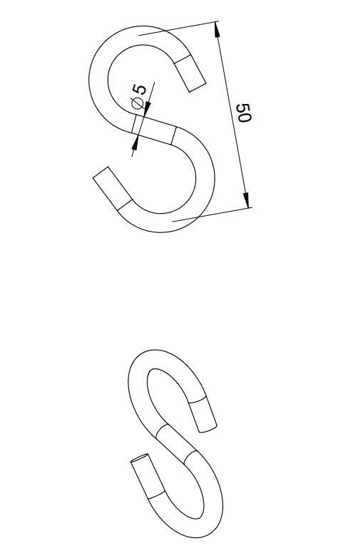 RATUK DUR VPS/2-75/NYLON + S-HOOK (6+6)
